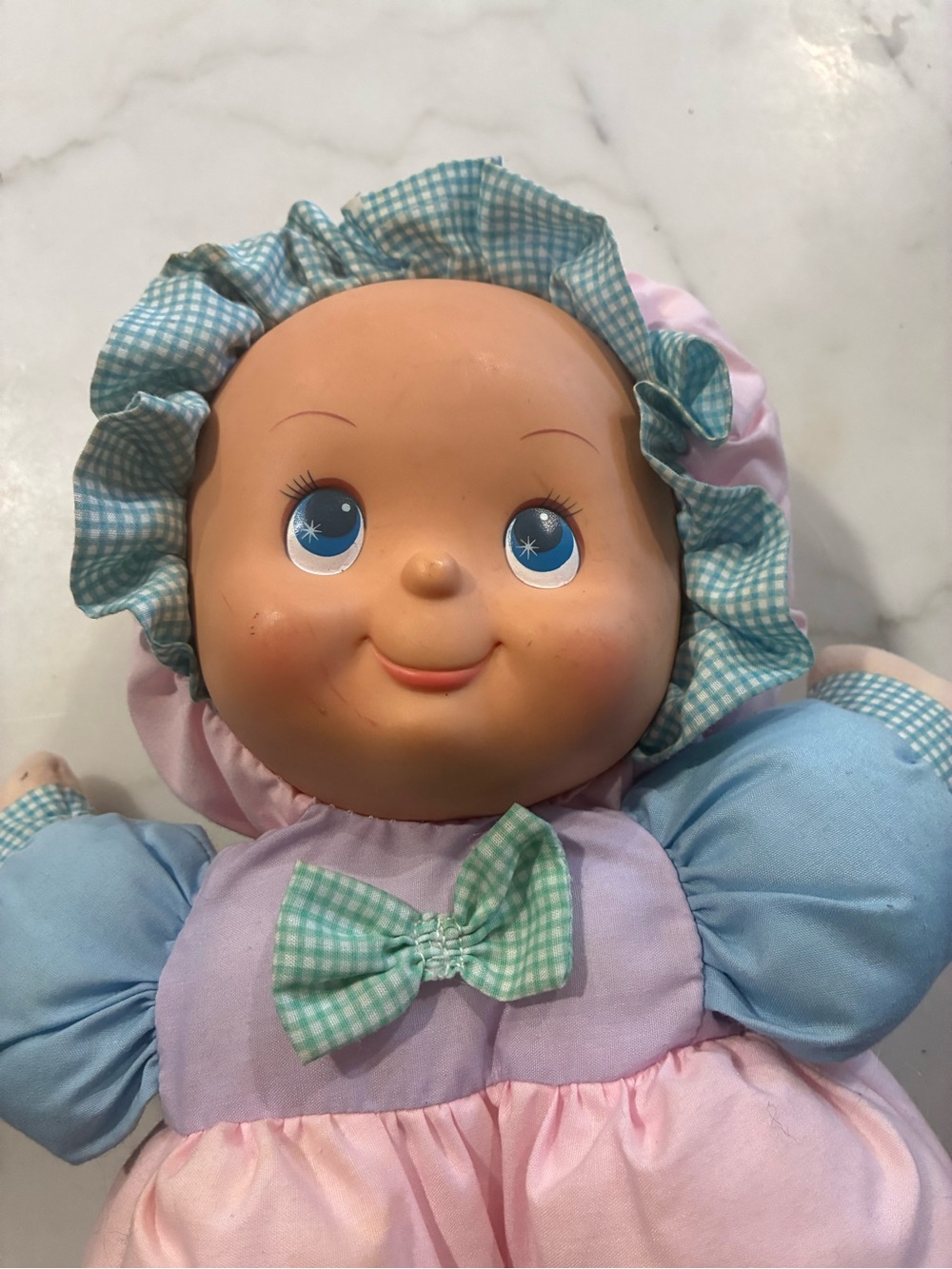 Vintage Puffalump Kids 13" Plush Fisher Price Stuffed Baby Doll Pink 1990 - Picture 6 of 6